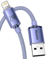 Cabo Baseus usb para ip 2.4a 1.2m roxo - Image 3