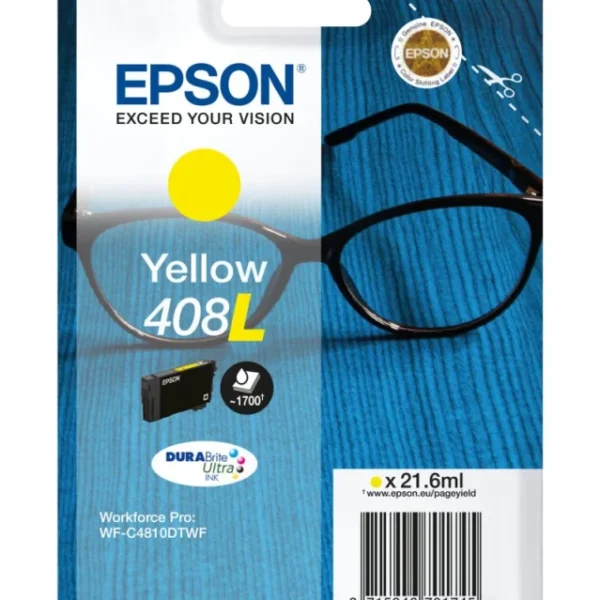 Tinteiro Epson 408L DURABRITE ULTRA INK AMARELO