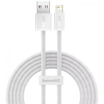 Cabo Baseus dynamic series fast charging data usb para ip 2.4a 1m branco