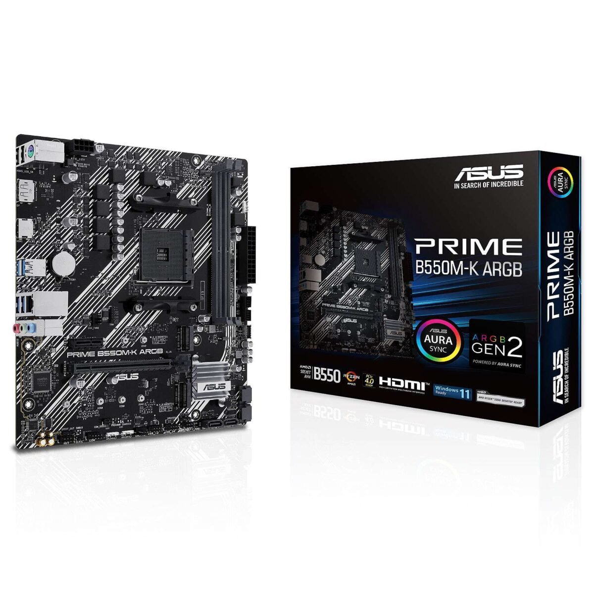 Motherboard Micro-ATX Asus Prime B550M-K ARGB - Image 1