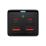 Carregador Baseus GaN3 Pro Fast Charger 100W Dual USB-C/USB-A Preto + Tomada AC - Image 2