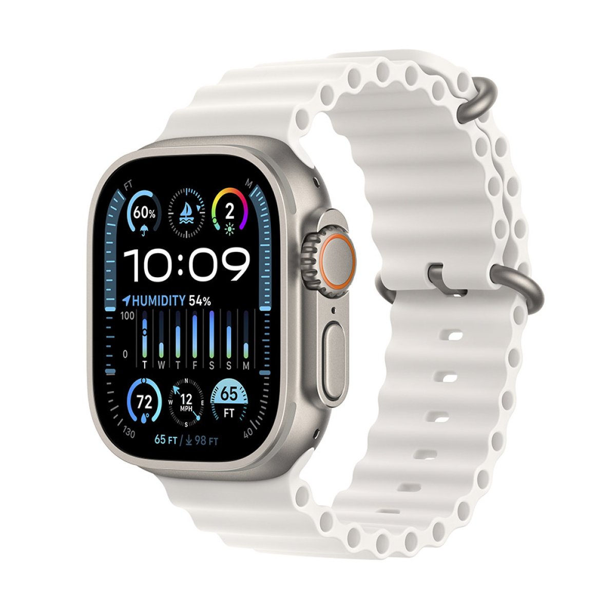 Apple Watch Ultra 2 GPS + Cellular 49mm Titânio Ocean Band Branca - Image 2