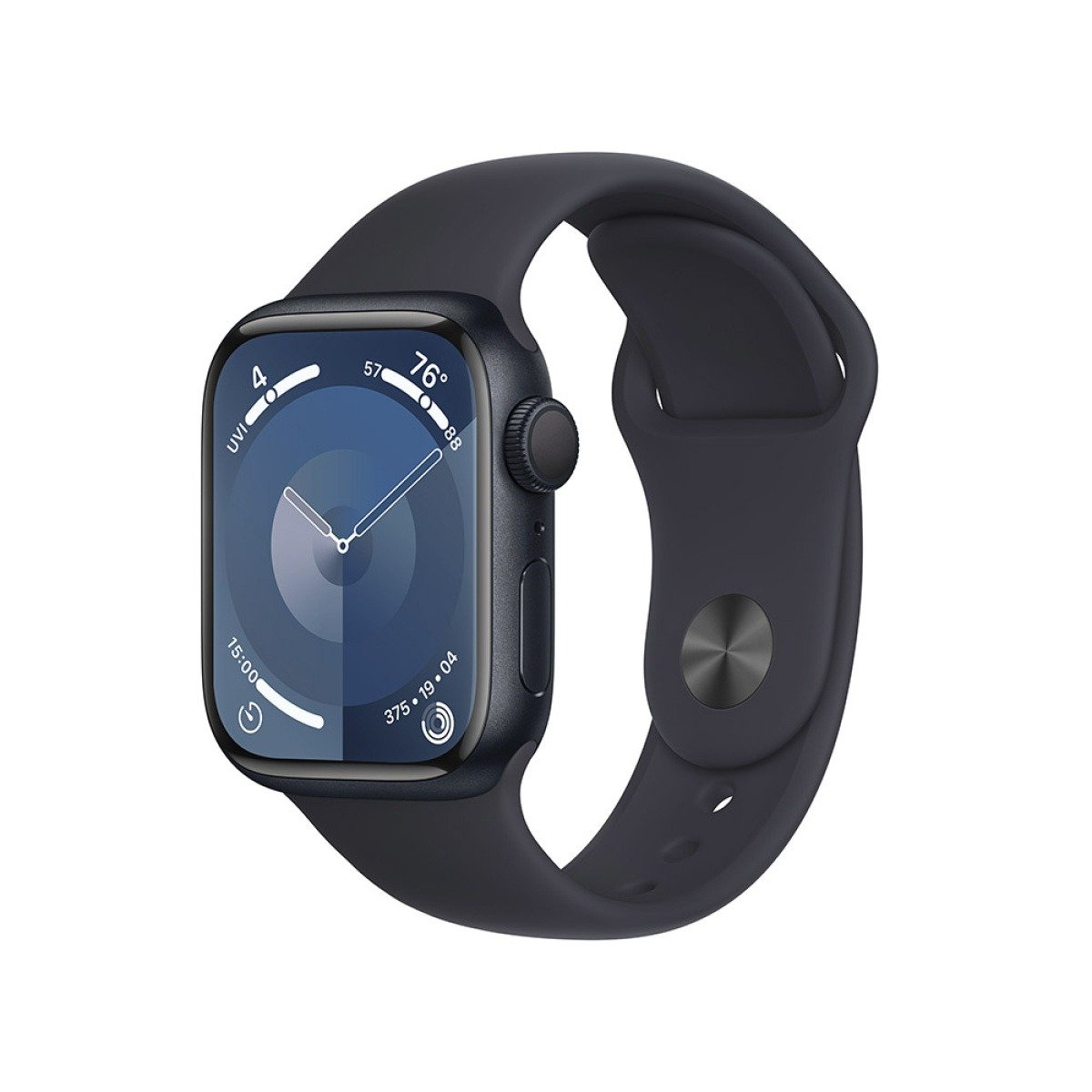 Apple Watch Series 9 GPS 41mm Alumínio Meia-Noite c/ Bracelete Desportiva Meia-Noite-S/M - Image 3