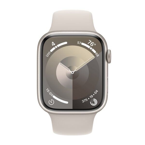 Apple Watch Series 9 GPS 45mm Alumínio Luz das Estrelas c/ Bracelete Desportiva Luz das Estrelas-S/M