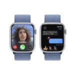 Apple Watch Series 9 GPS 45mm Alumínio Prateado c/ Loop Desportiva Azul Inverno - Image 3