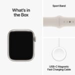 Apple Watch Series 9 GPS + Cellular 45mm Alumínio Luz das Estrelas c/ Bracelete Desportiva Luz das Estrelas - M/L - Image 3