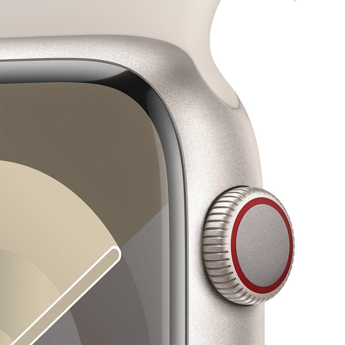 Apple Watch Series 9 GPS + Cellular 45mm Alumínio Luz das Estrelas c/ Bracelete Desportiva Luz das Estrelas - M/L - Image 2