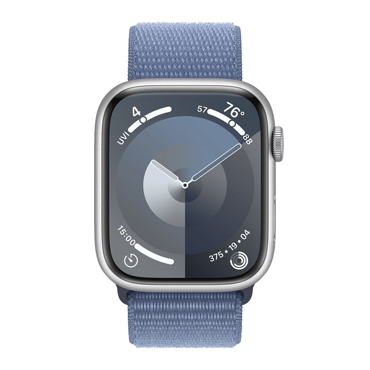 Apple Watch Series 9 GPS + Cellular 45mm Alumínio Prateado c/ Loop Desportiva Azul Inverno - Image 1