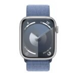 Apple Watch Series 9 GPS + Cellular 45mm Alumínio Prateado c/ Loop Desportiva Azul Inverno