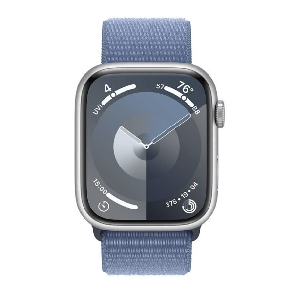 Apple Watch Series 9 GPS + Cellular 45mm Alumínio Prateado c/ Loop Desportiva Azul Inverno