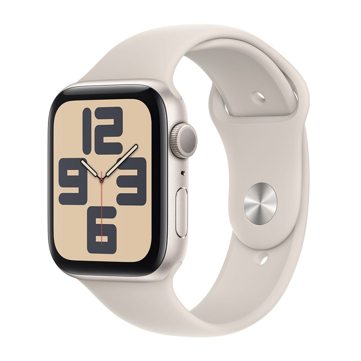 Apple Watch SE (2023) GPS 44mm Alumínio Luz das Estrelas c/ Bracelete Desportiva Luz das Estrelas - S/M - Image 3