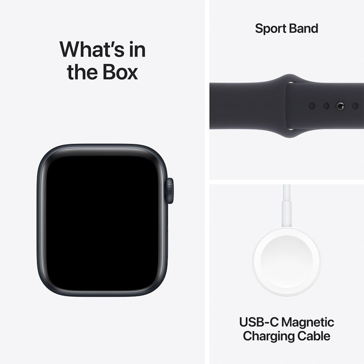 Apple Watch SE (2023) GPS+Cellular 44mm Alumínio Meia-Noite c/ Bracelete Desportiva Meia-Noite - S/M - Image 2