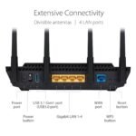 Router Asus RT-AX58U AX3000 Dual-Band WiFi 6 AiMesh Gigabit - Image 4