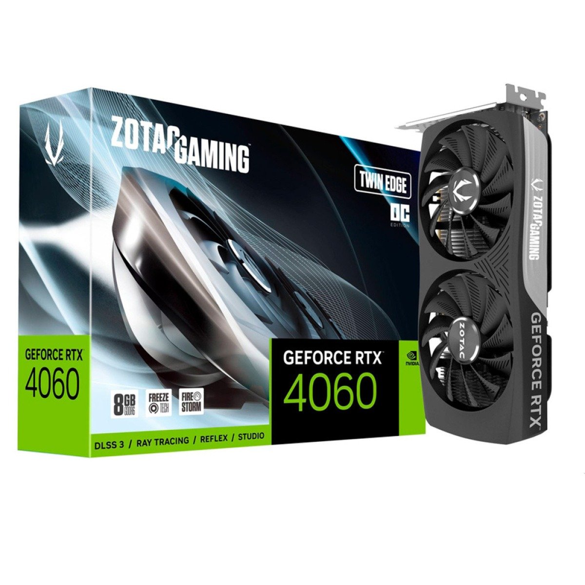 Placa Gráfica Zotac Gaming GeForce RTX 4060 Twin Edge 8GB GDDR6 OC DLSS3 - Image 1