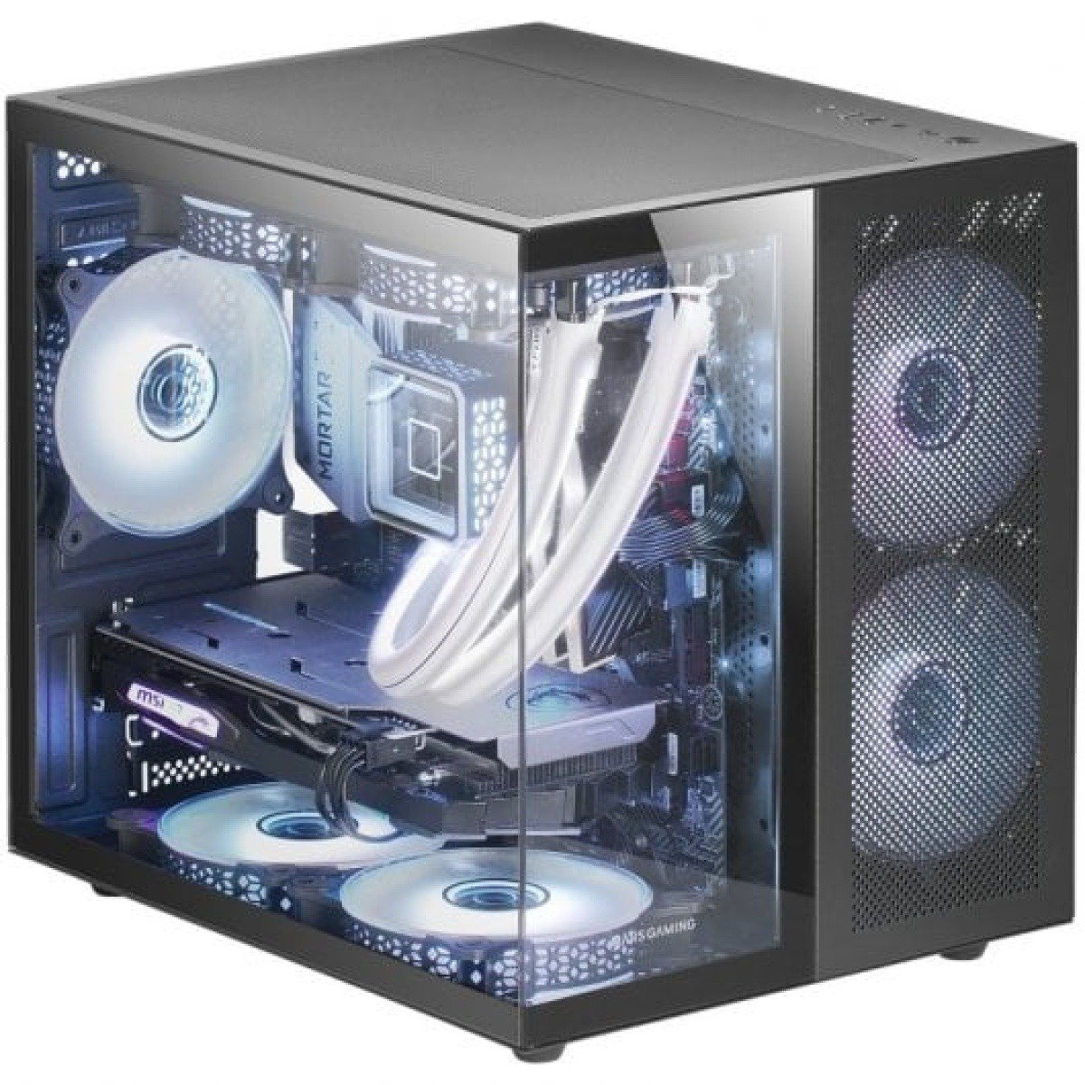 Caixa Mars Gaming micro-atx mc-nova premium custom alumínio preta - Image 4