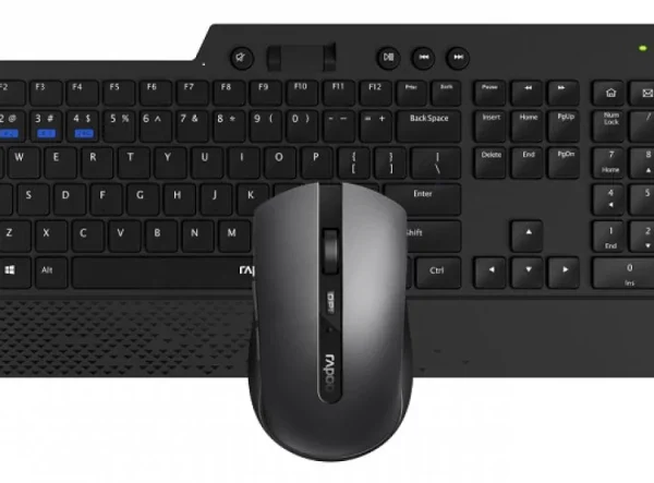 KIT TECLADO + RATO RAPOO 8200T MULTI-MODE WIRELESS DESKTOP COMBO SET BLACK