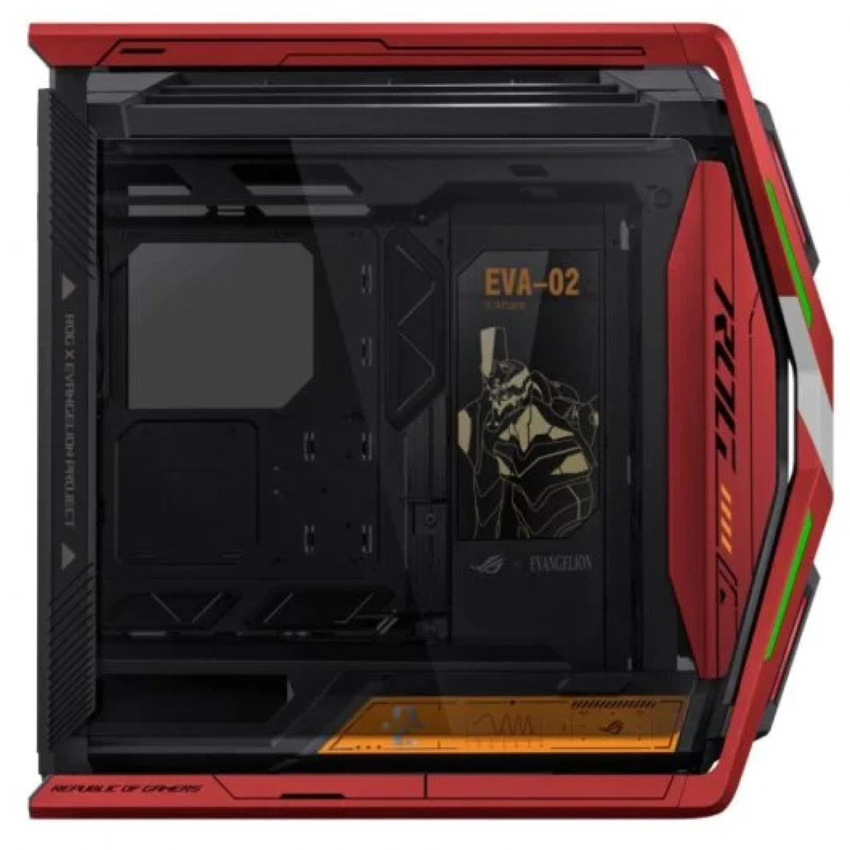 Caixa ASUS GR701 ROG HYPERION EVA-02 Edition Vidro Temperado USB-C ARGB E-ATX Vermelha - Image 7