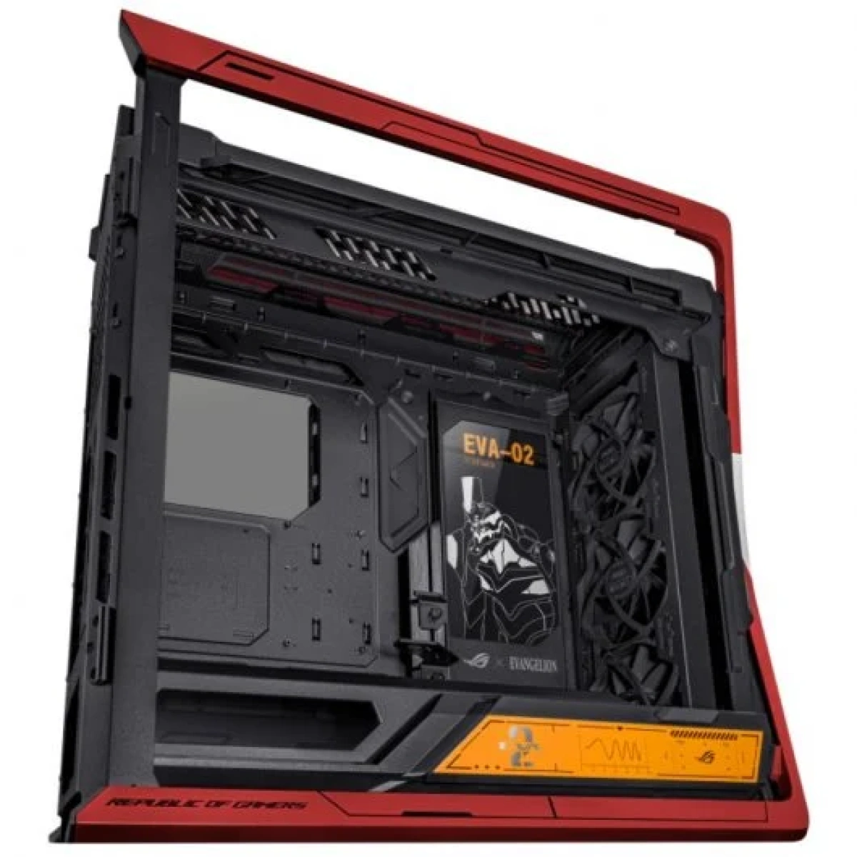Caixa ASUS GR701 ROG HYPERION EVA-02 Edition Vidro Temperado USB-C ARGB E-ATX Vermelha - Image 4