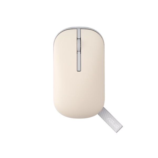 Rato ASUS MD100 Wireless Optical 1600 dpi 2 Botões Cores Oat Milk & Green Tea