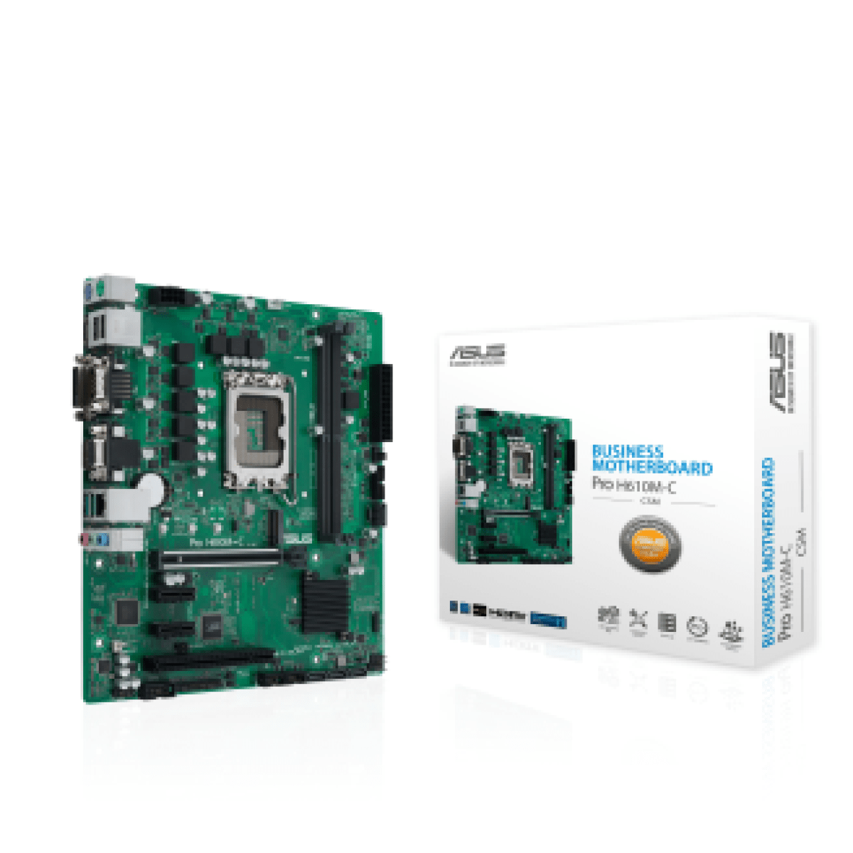 MOTHERBOARD PRO H610M-C ASUS, 2DDR5, 1M.2 PCIE3.0, CSM, MATX - Image 1