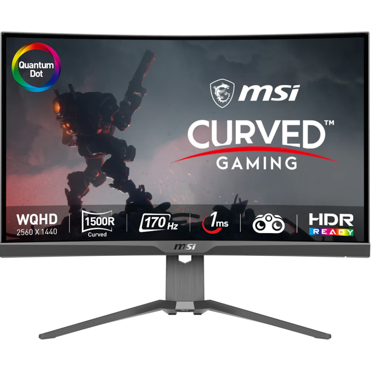 Monitor Curvo MSI 27" MAG 275CQRF QD VA WQHD 170Hz 1ms FreeSync Premium - Image 1