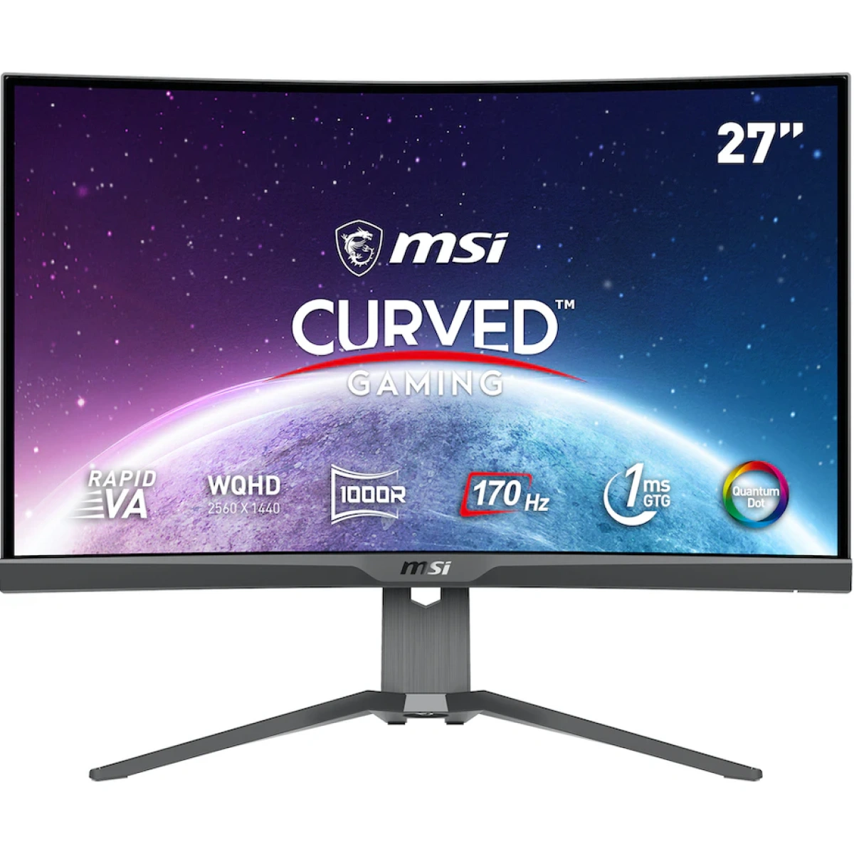 Monitor Curvo MSI 27" MAG 275CQRF QD VA WQHD 170Hz 1ms FreeSync Premium - Image 6