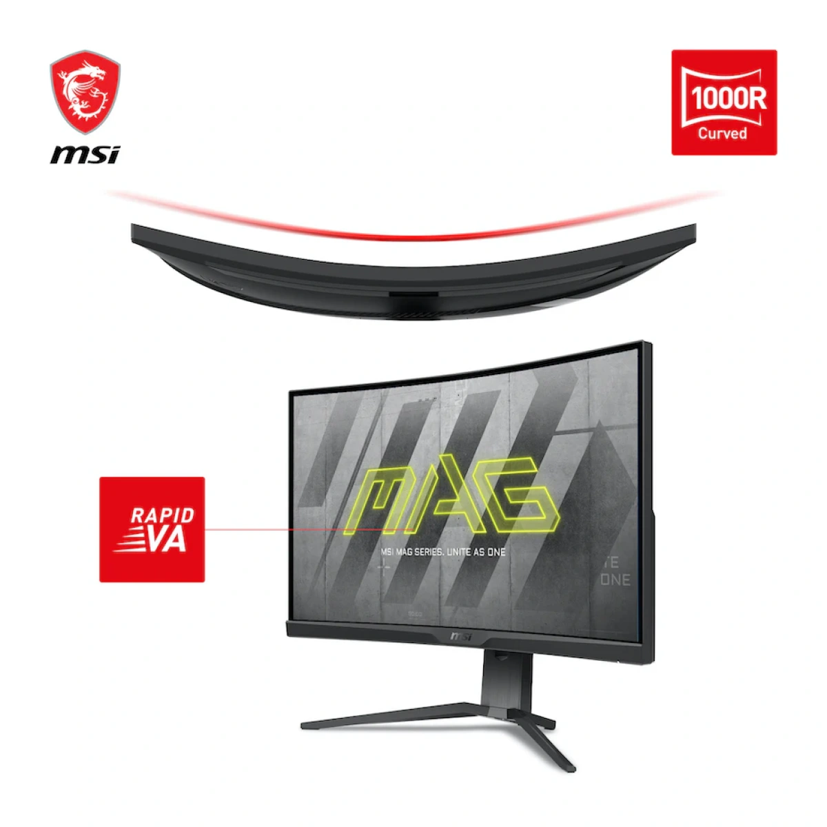 Monitor Curvo MSI 27" MAG 275CQRF QD VA WQHD 170Hz 1ms FreeSync Premium - Image 5