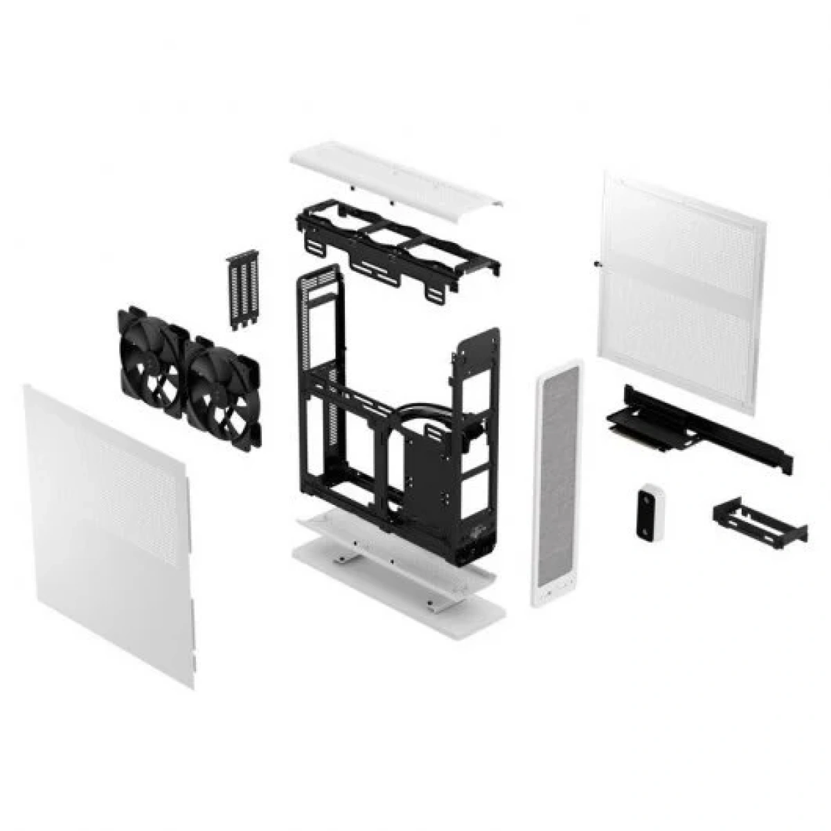 Caixa Fractal Design Ridge Mini-ITX USB 3.0 com Riser PCIe 4.0 Branca - Image 3