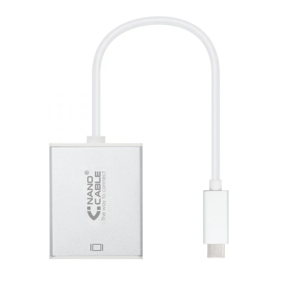 ADAPTADOR NANOCABLE USB-C M > VGA F 10 CM ALUMINIO - Image 1