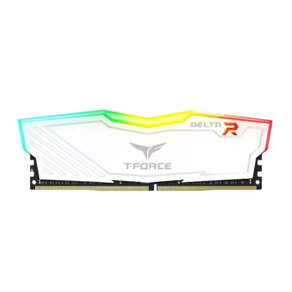 Memória RAM Team Group 16GB (2x8GB) DDR4 3600MHz Delta Branco RGB CL18
