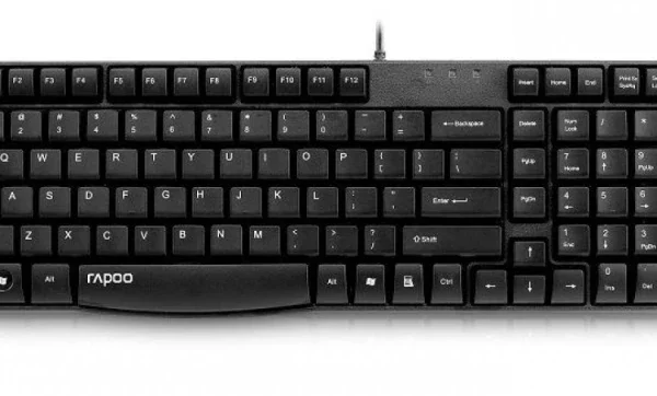 TECLADO RAPOO N2400 WIRED SPILL-RESISTANT BLACK