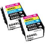 Conjunto 10 Tinteiros Epson 604 XL Compatíveis