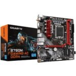 Motherboard Gigabyte B760M GAMING AC DDR4 Intel B760 Express LGA 1700 micro ATX