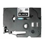 Fita Laminada Compatível Brother TZE-325 - 9mm x 8 metros Branco/Preto