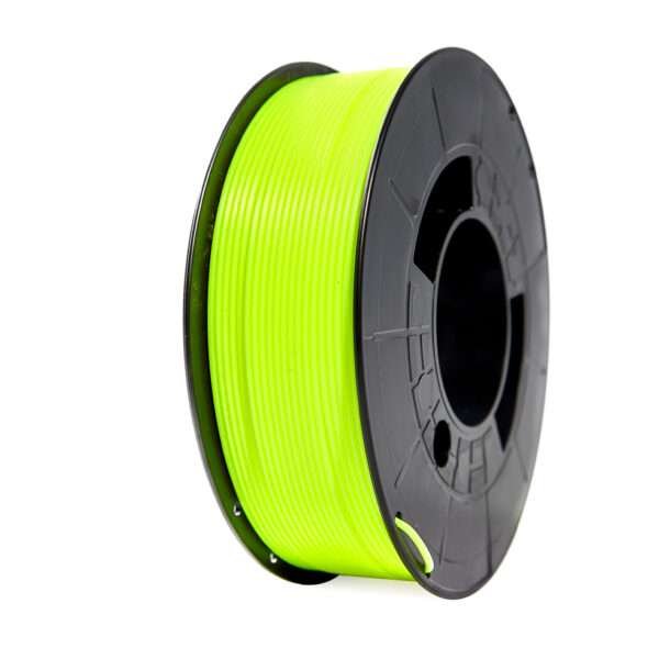 Filamento de Impressão 3D em PLA 1,75mm Bobina 1Kg Amarelo Florescente
