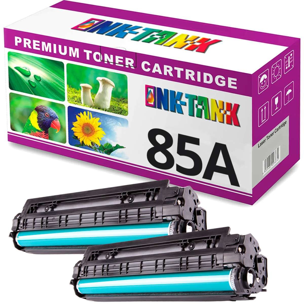 Pack 2 Toners HP 85A Compatíveis CE285A Preto - Image 1