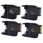 Conjunto 4 Tinteiros Compatíveis Brother LC1280 XL