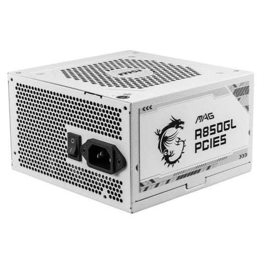 Fonte de Alimentação MSI MAG A850GL PCIE5 850W 80 PLUS Gold Modular Branca