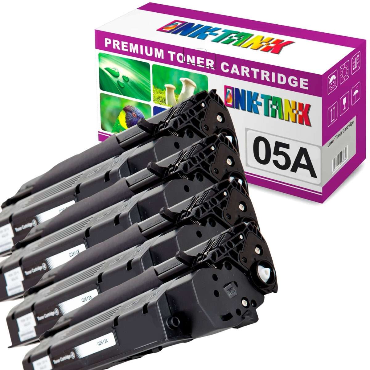 Pack 4 Toners HP 05A Compatíveis CE505A Preto - Image 1