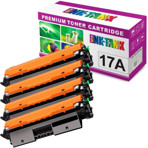 Pack 4 Toners HP 17A Compatíveis CF217A Preto