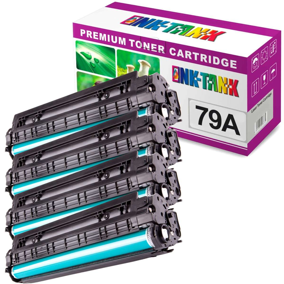 Pack 4 Toners HP 79A Compatíveis CF279A Preto - Image 1