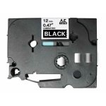 Fita Laminada Compatível Brother TZE-335 - 12mm x 8 metros Branco/Preto