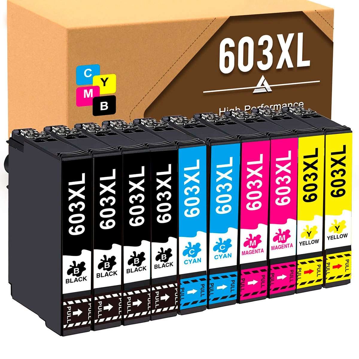 Conjunto 10 Tinteiros Epson 603 XL Compatíveis - Image 1