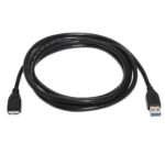 Cabo USB AISENS A105-0043 USB A Micro-USB B Preto - Image 2