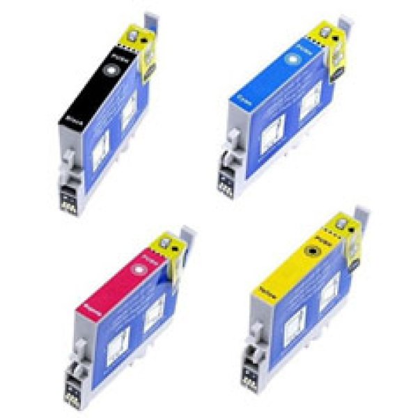 Conjunto de 4 Tinteiros Compatíveis Epson T0611/2/3/4