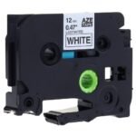 Fita Laminada Compatível Brother TZE-241 - 18mm x 8 metros Preto/Branco