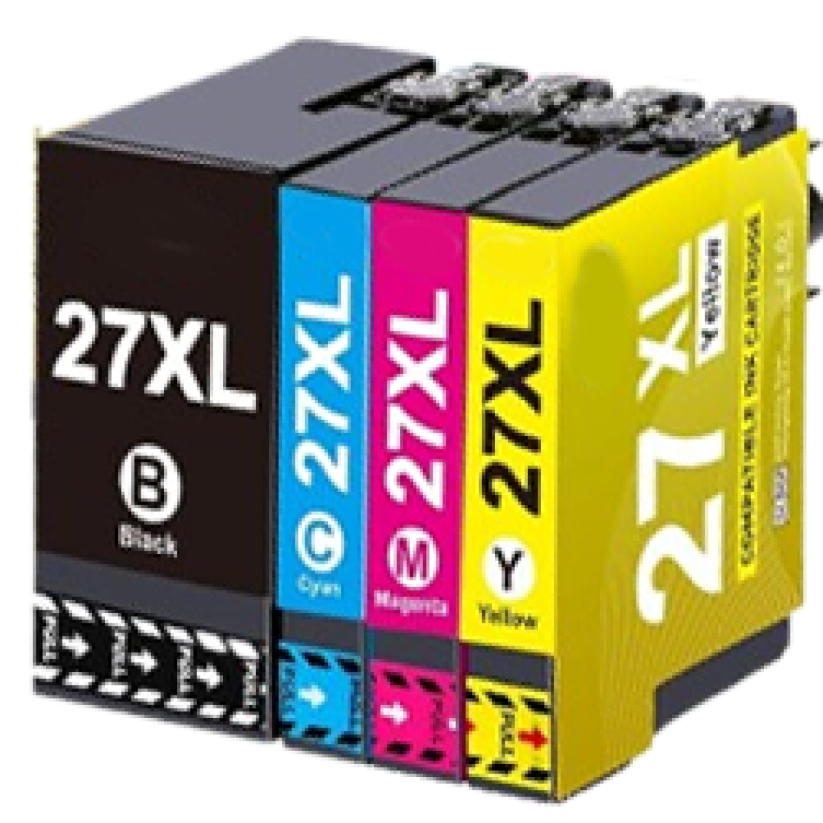 Conjunto 5 Tinteiros Epson 27 XL Compatíveis - Image 1