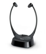 Headphones Philips com fios e sem fios Intra auditivo, Sob o queixo Preto