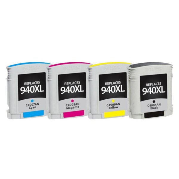 Conjunto 4 Tinteiros Compatíveis HP 940 XL