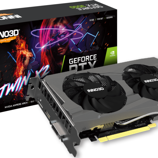 Placa gráfica Inno3D Nvidia GeForce RTX 3050 Twin X2 V2 8GB GDDR6 Dual Fan